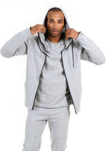 Load image into Gallery viewer, 87074 ZH Heather Gray, Men&#39;s Tech Fleece Zipup Hoodie
