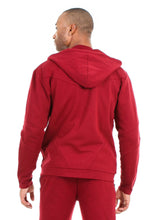 Load image into Gallery viewer, 87074ZH Burgundy, Men&#39;s Tech Fleece Zipup Hoodie
