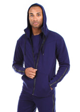 Load image into Gallery viewer, 87074ZH Navy, Men&#39;s Tech Fleece Zipup Hoodie
