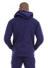 Load image into Gallery viewer, 87074ZH Navy, Men&#39;s Tech Fleece Zipup Hoodie
