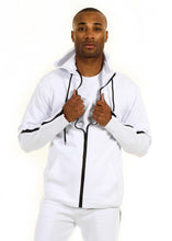 Load image into Gallery viewer, 87074ZH White, Men&#39;s Tech Fleece Zipup Hoodie
