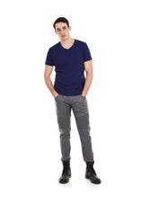 Load image into Gallery viewer, 89086SK Charcoal, Men&#39;s Moto Twill Skinny Fit Pants
