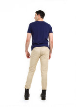 Load image into Gallery viewer, 89086SK Khaki, Men&#39;s Moto Twill Skinny Fit Pants
