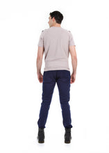 Load image into Gallery viewer, 89086SK Navy, Men&#39;s Moto Twill Skinny Fit Pants
