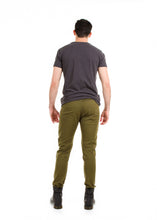 Load image into Gallery viewer, 89086SK Olive, Men&#39;s Moto Twill Skinny Fit Pants
