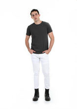 Load image into Gallery viewer, 89086SK White, Men&#39;s Moto Twill Skinny Fit Pants
