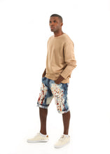 Load image into Gallery viewer, Paint Splatter Denim Shorts
