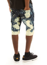Load image into Gallery viewer, Bleached and Distressed Denim Shorts
