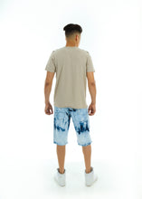 Load image into Gallery viewer, Ripped Bleached Denim Shorts
