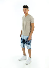 Load image into Gallery viewer, Ripped Bleached Denim Shorts
