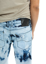 Load image into Gallery viewer, Ripped Bleached Denim Shorts
