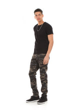 Load image into Gallery viewer, 8183 Black Camo, Men&#39;s Skinny Fit Stretch Jeans
