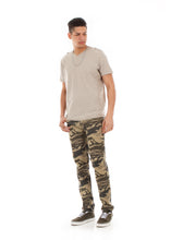 Load image into Gallery viewer, 8183 Khaki Camo, Men&#39;s Skinny Fit Stretch Jeans
