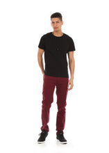 Load image into Gallery viewer, 8183 Burgundy, Men&#39;s Skinny Fit Stretch Jeans
