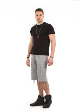 Load image into Gallery viewer, 9312 Gray, Men&#39;s Non-Wash Belted Cargo Shorts
