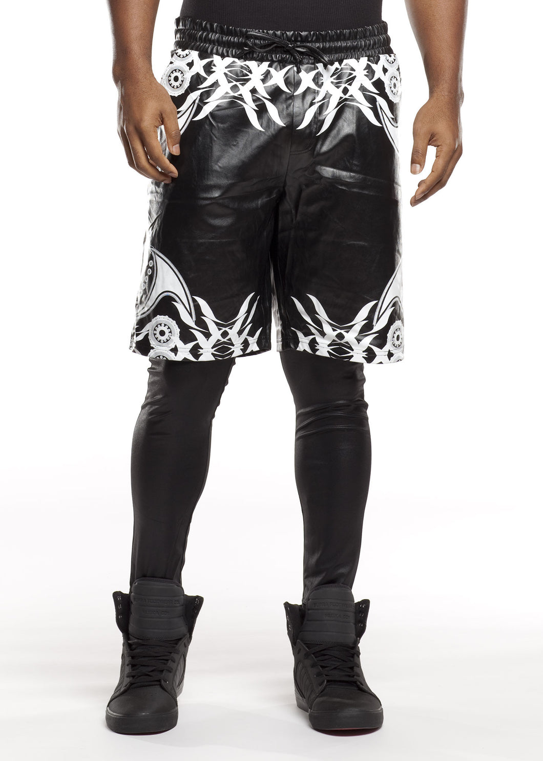 Tattoo Print Short and Megging Hybrid
