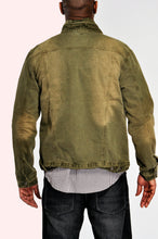 Load image into Gallery viewer, Denim Jacket - Military Olive Back

