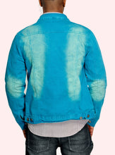 Load image into Gallery viewer, Denim Jacket - Ocean Depths Back
