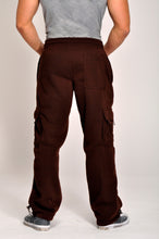 Load image into Gallery viewer, Big and Tall Cargo Pants - Brown Back
