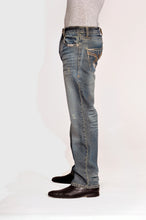 Load image into Gallery viewer, Straight Fit Jeans - Indigo Vintage Side
