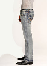 Load image into Gallery viewer, Slim Straight Fit Jeans - Silver Magnum Side
