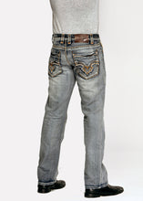 Load image into Gallery viewer, Slim Straight Fit Jeans - Silver Magnum Back
