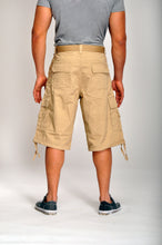 Load image into Gallery viewer, Cargo Shorts - Khaki Back
