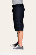 Load image into Gallery viewer, Cargo Shorts - Navy Side

