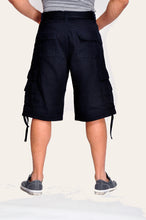 Load image into Gallery viewer, Cargo Shorts - Navy Back
