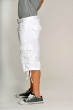 Load image into Gallery viewer, Cargo Shorts - White Side
