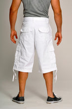 Load image into Gallery viewer, Cargo Shorts - White Back
