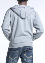 Load image into Gallery viewer, Men&#39;s Zip-Up Hoodie with Thumbholes
